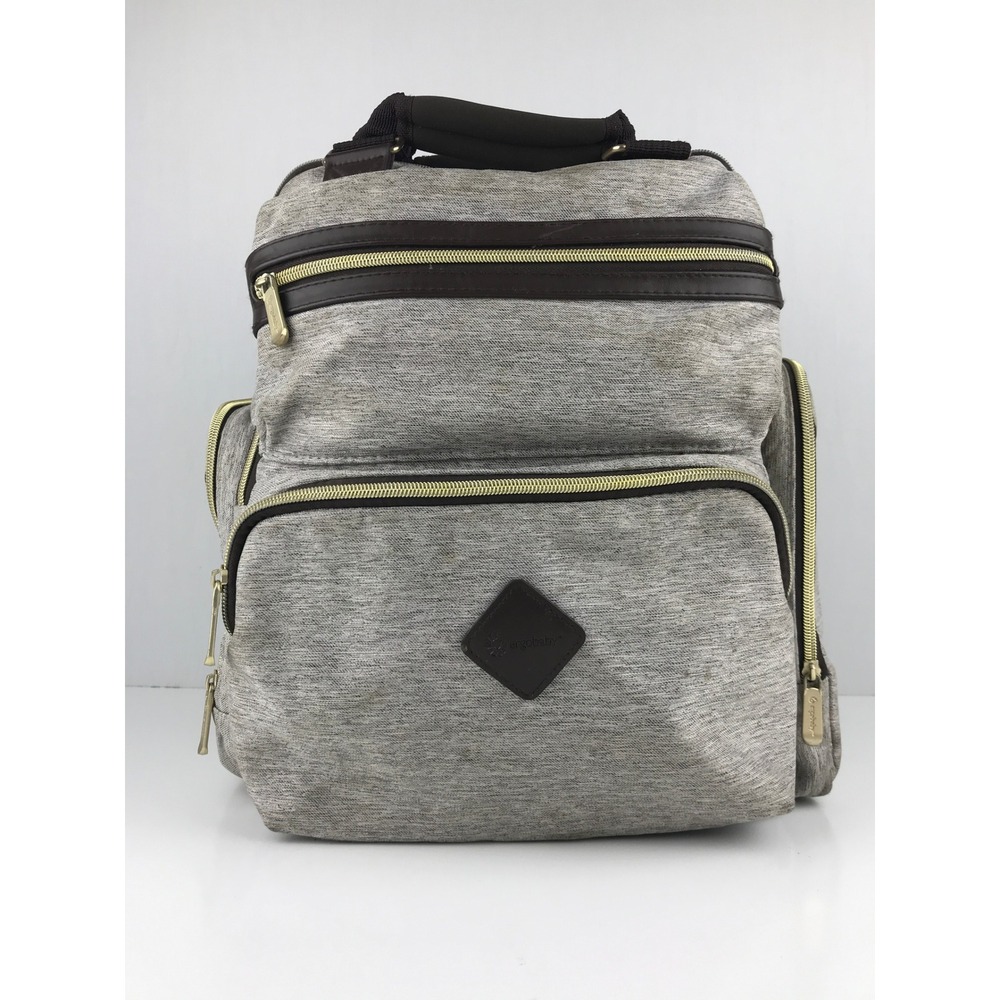 Ergobaby Babyboom Diaper Backpack Gray Insulated Pockets Travel Bag